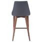 Zuo Modern Moor Counter Chair in Dark Gray/Brown, , large