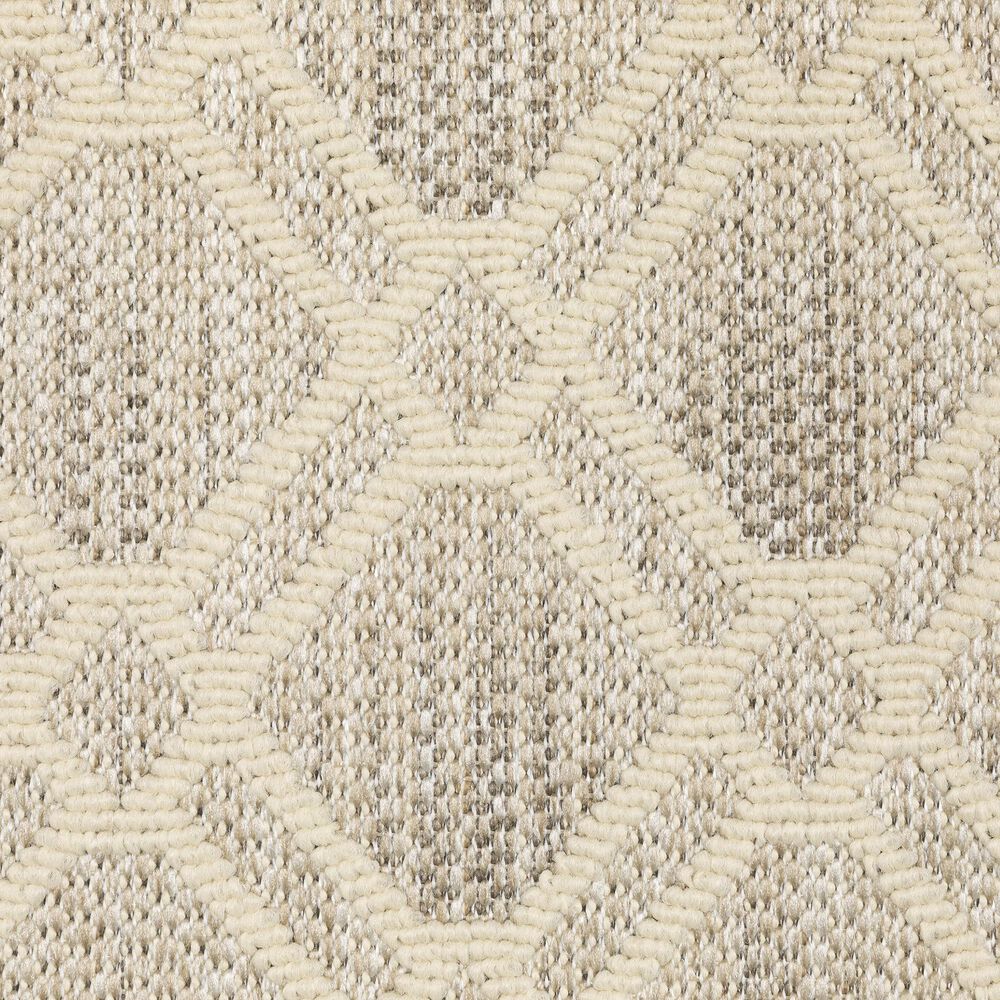 ROW by Oriental Weavers Zarina Ivory and Beige 5'3" x 7'3" Indoor/Outdoor Area Rug, , large