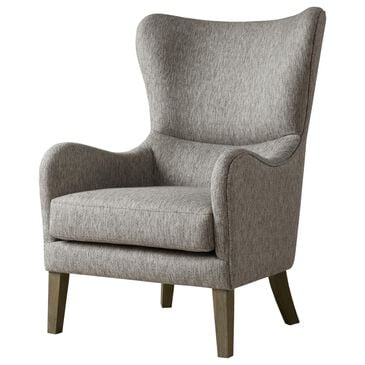 Hampton Park Arianna Swoop Wing Chair in Grey, , large