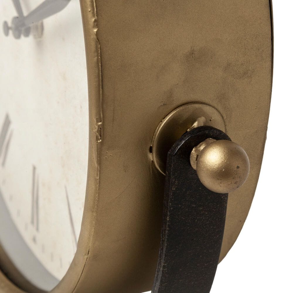 Mercana Houston Table Clock in Gold and Matte Black, , large