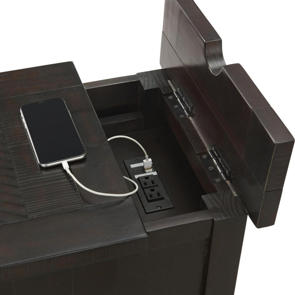 Forma &amp; Co Rustic Chairside Table in Espresso, , large