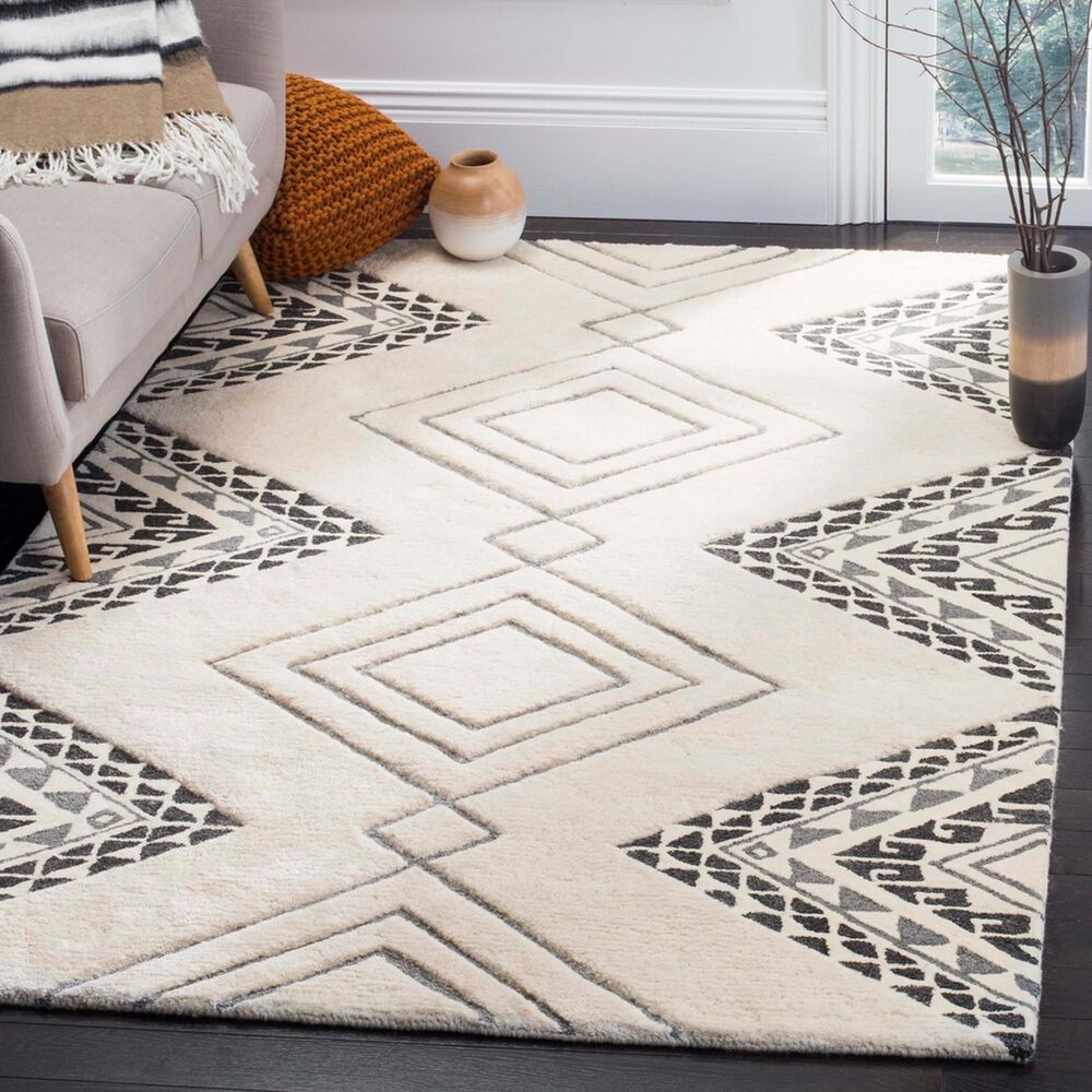 Safavieh Casablanca CSB301A 8&#39; x 10&#39; Ivory and Grey Area Rug, , large