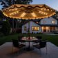 HOMLUX 10" Patio Umbrella with Lights in Khaki, , large