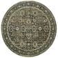 Oriental Weavers Andorra 7125C 7"1" Round Green Area Rug, , large