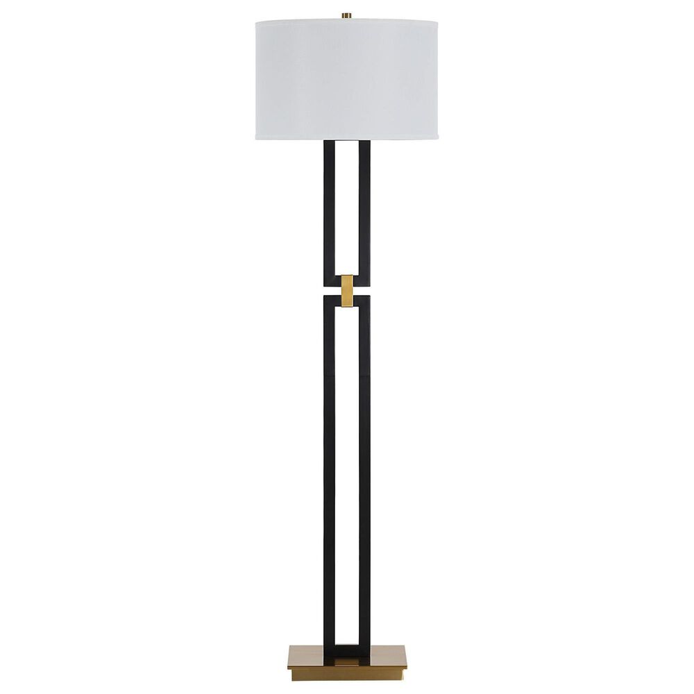 Renwil Theo Floor Lamp in Matte Black and Gold, , large