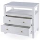 Butler Specialty Company Nora 2-Drawer Wide Nightstand with Open Shelf in Textured White, , large