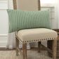 Rizzy Home 14" x 26" Polyester Filled Striped Lumbar Pillow in Green, , large