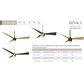 Minka-Aire Elavan 36" Indoor/Outdoor Ceiling Fan with LED Light in Legacy Brass, , large