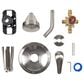 MS International 1-Handle 1-Spray Tub and Shower Faucet with Pressure Balance Valve in Brushed Nickel, , large
