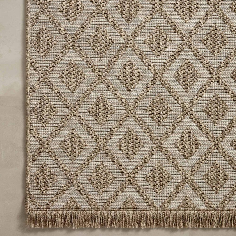 Loloi Dawn DAW-07 2&#39;3&quot; x 7&#39;7&quot; Natural Runner, , large