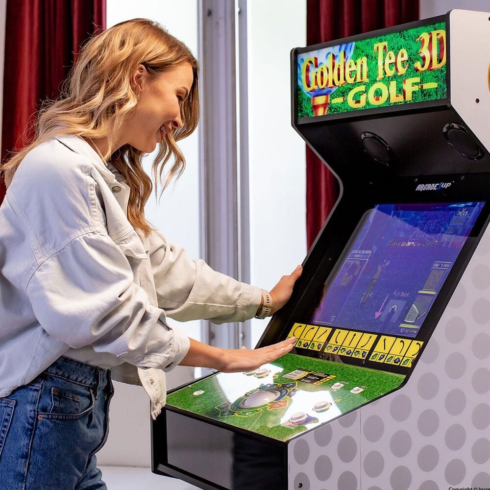 Arcade1Up Golden Tee 3D Deluxe Arcade Machine 8 Games in 1, , large