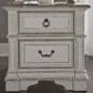 Belle Furnishings Abbey Park 2 Drawer Nightstand with Charging Station in White, , large