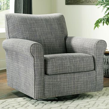 Ashley Renley Swivel Glider Accent Chair in Ash, , large