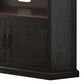 Forma & Co Rustic Corner 30" Corner TV Stand in Antique Black and Honey, , large