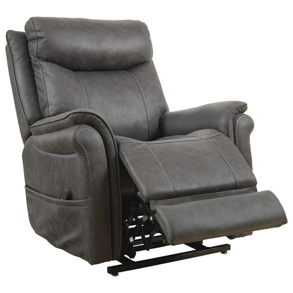 Signature Design by Ashley Lorreze Power Lift Recliner with Heat and Massage in Steel, , large