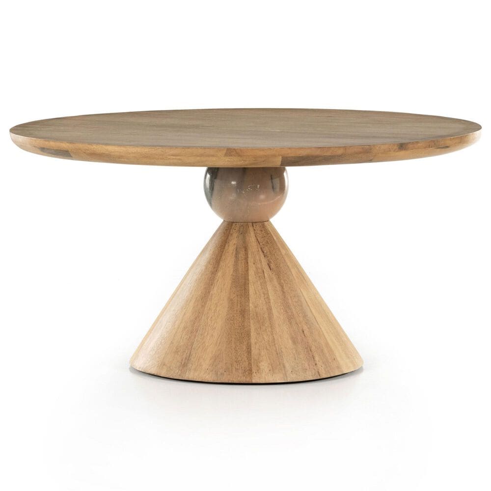 Four Hands Bibianna Dining Table in Smoked Honey and Blush - Table Only, , large