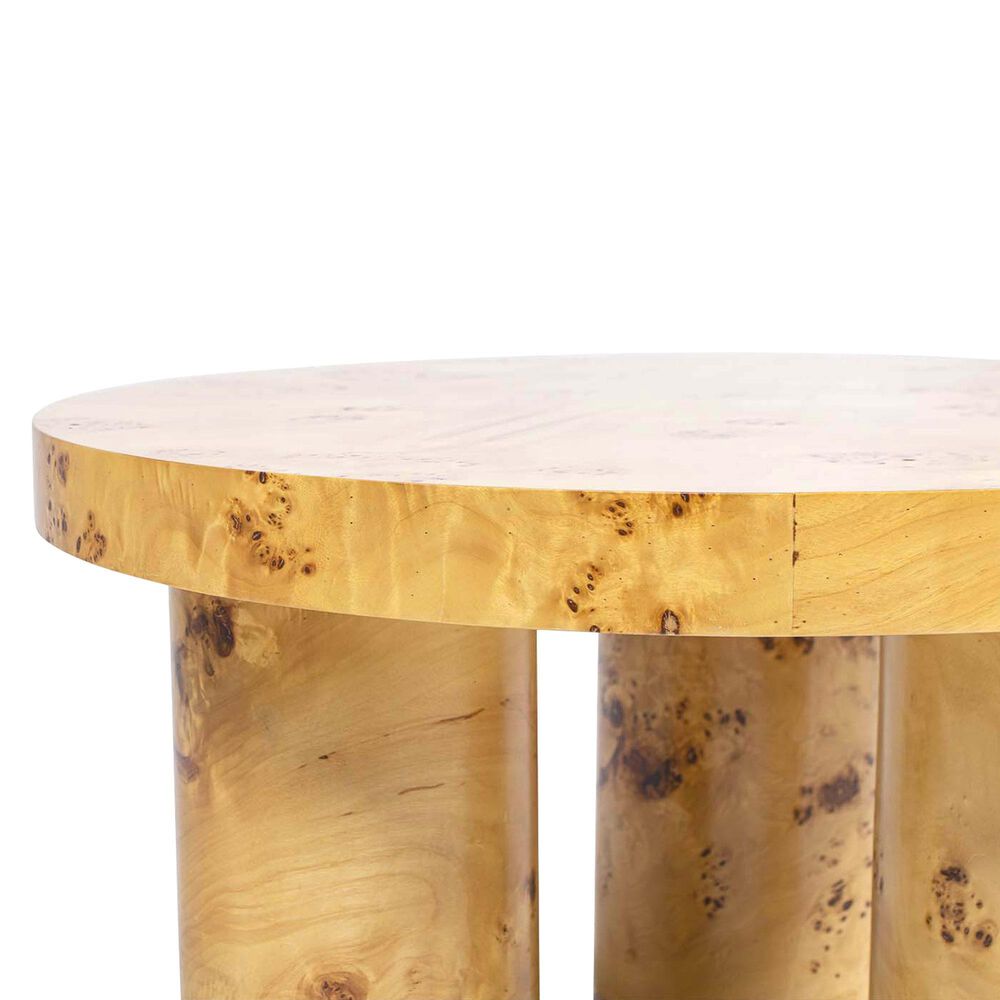 Jennifer Taylor Home Nebula 28" Coffee Table in Warm Natural Brown, , large