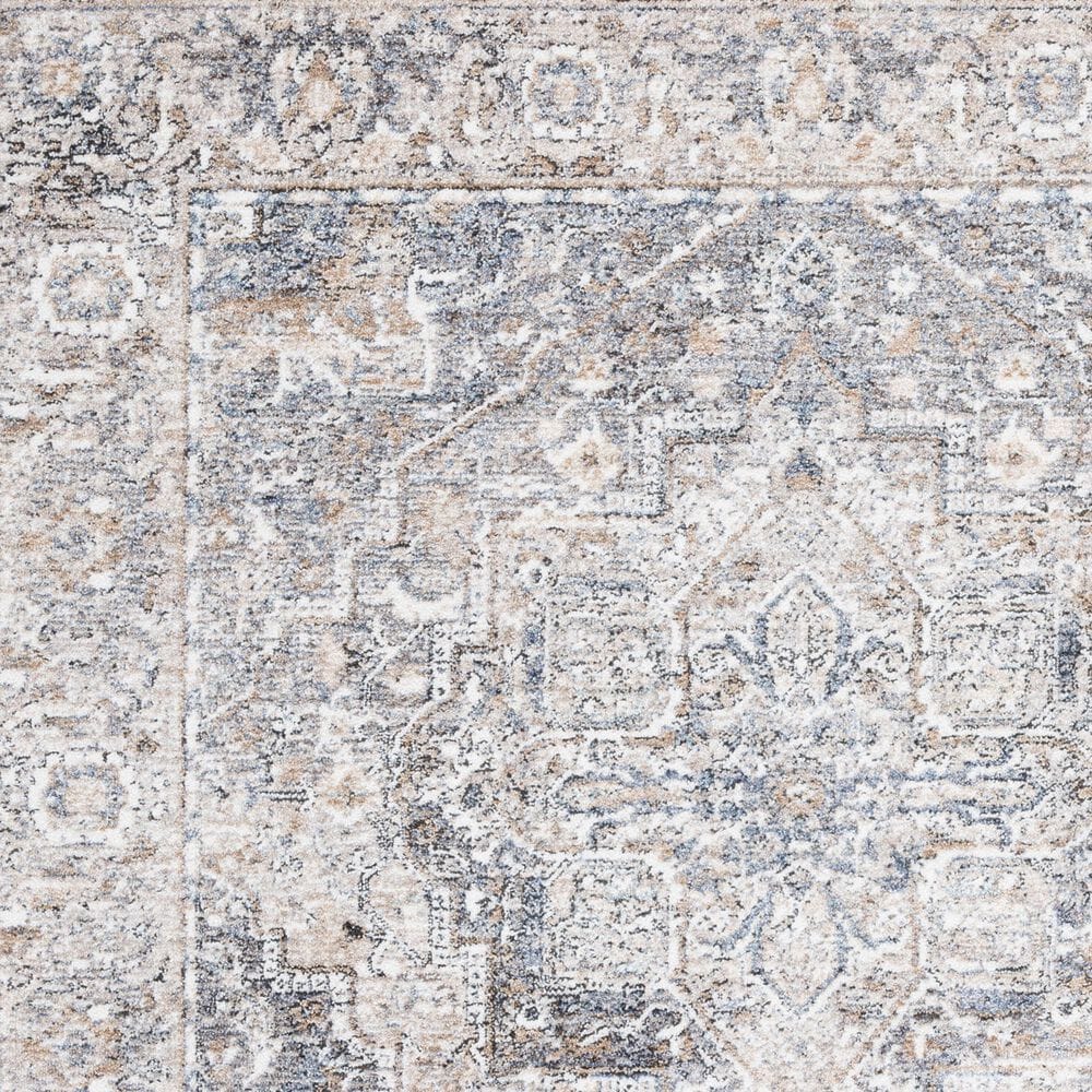 Safavieh Jasmine JSM314F 4&#39;5&quot; x 6&#39;5&quot; Grey and Blue Area Rug, , large