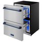 Thor Kitchen Gordon Ramsay 5.4 Cu. Ft. Undercounter Drawer Freezer with Blue Handle Kit in Stainless Steel, , large