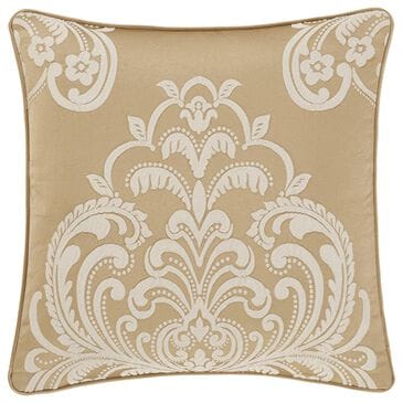 J. Queen New York Potenza 20" Square Throw Pillow in Ivory and Gold, , large