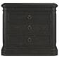 Vantage Atrium 3-Drawer Nightstand in Hand Rubbed Black, , large