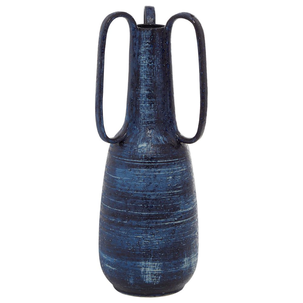 Maple and Jade 17" Contemporary Ceramic Vase in Blue, , large
