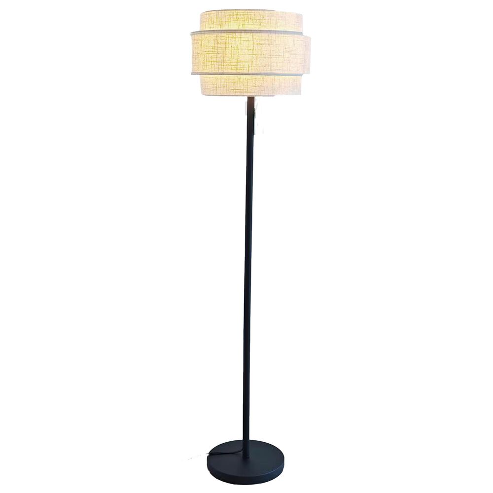 Lite Source 3-Layer Floor Lamp in Black, , large