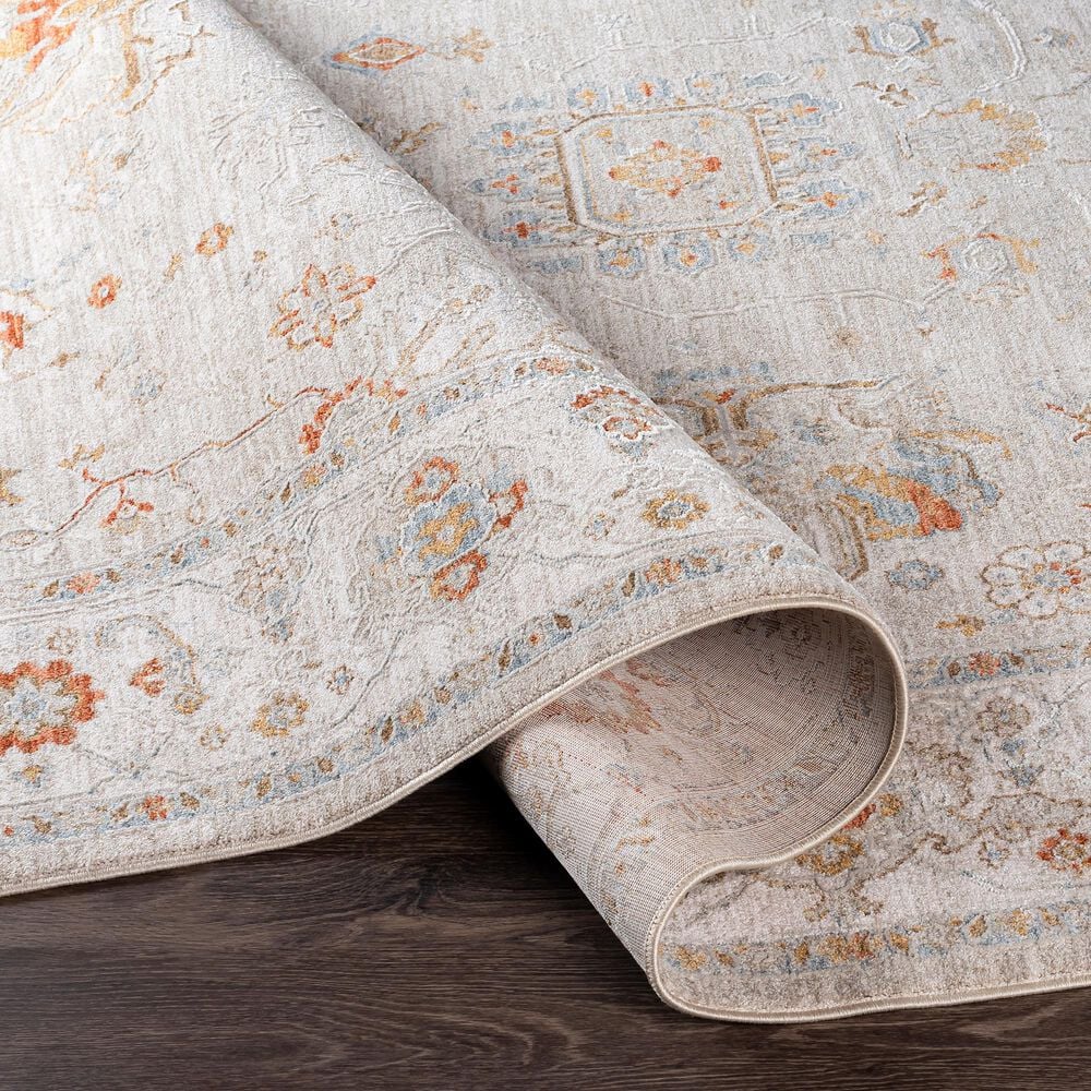 Surya Avant Garde AVT-2319 6&#39;7&quot; x 9&#39;6&quot; Orange, Blue and Beige Area Rug, , large