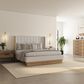 Vantage Portico Queen Upholstered Shelter Bed, , large