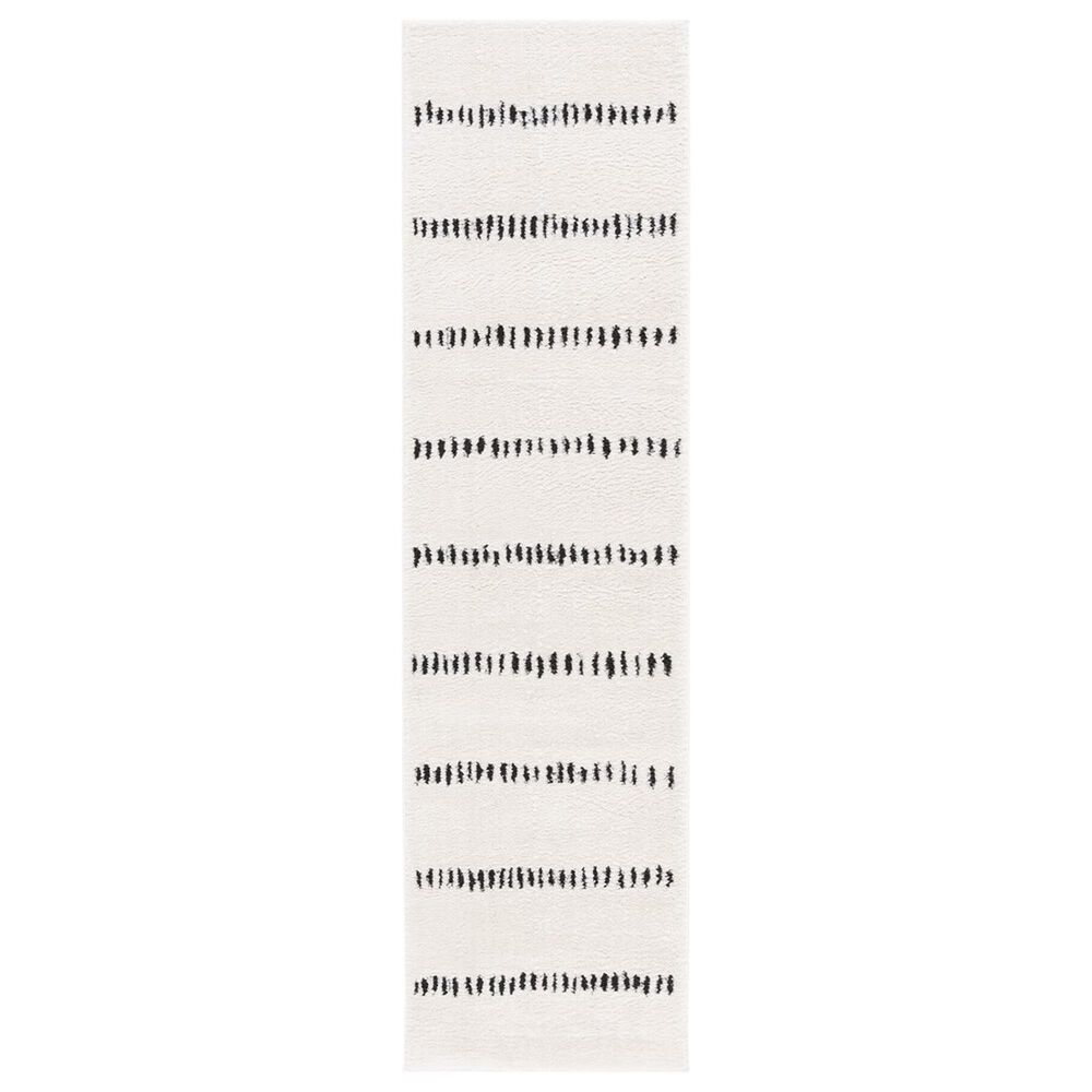 Safavieh Melody MEL114A 2"2" x 8" Ivory and Black Runner, , large