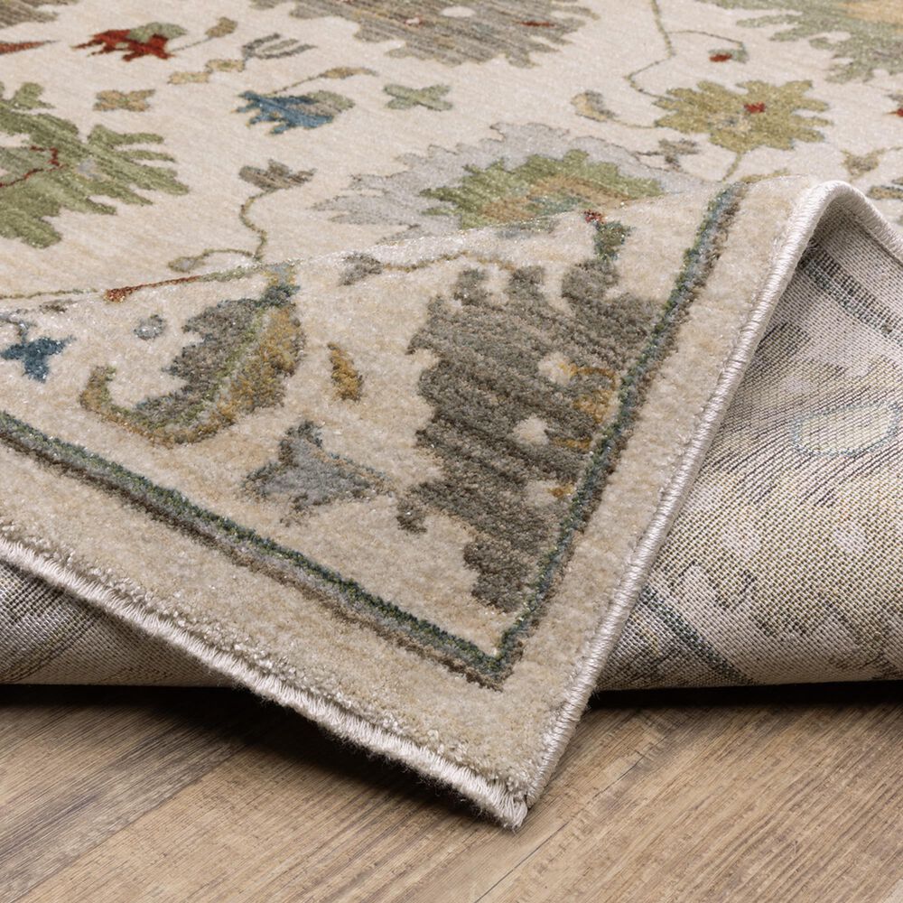 Oriental Weavers Eliana Ivory and Multicolor 9&#39;10&quot; x 12&#39;10&quot; Area Rug, , large