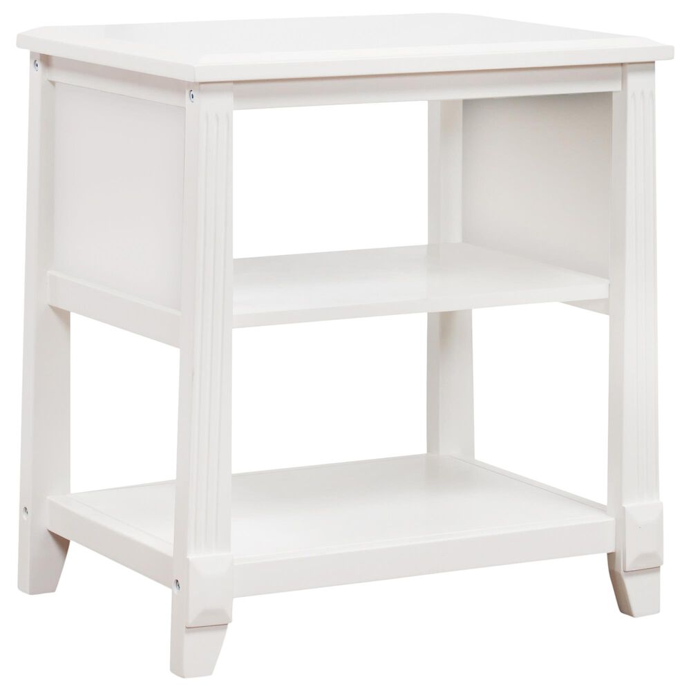 Sorelle Berkley 2 Shelf Nightstand in White, , large