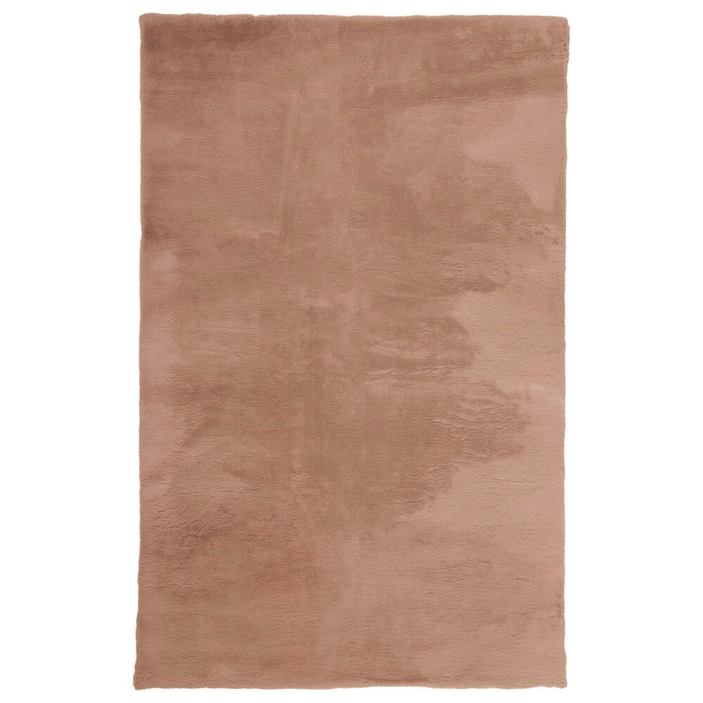 Feizy Rugs Luxe Velour 4" x 6" Pink Area Rug, , large