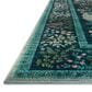 Loloi Canopy Peacock Forest Teal 2"6" x 7"6" Runner, , large