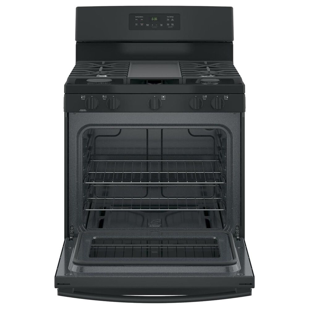 GE Appliances 5.0 Cu. Ft. Freestanding Gas Range in Black, , large