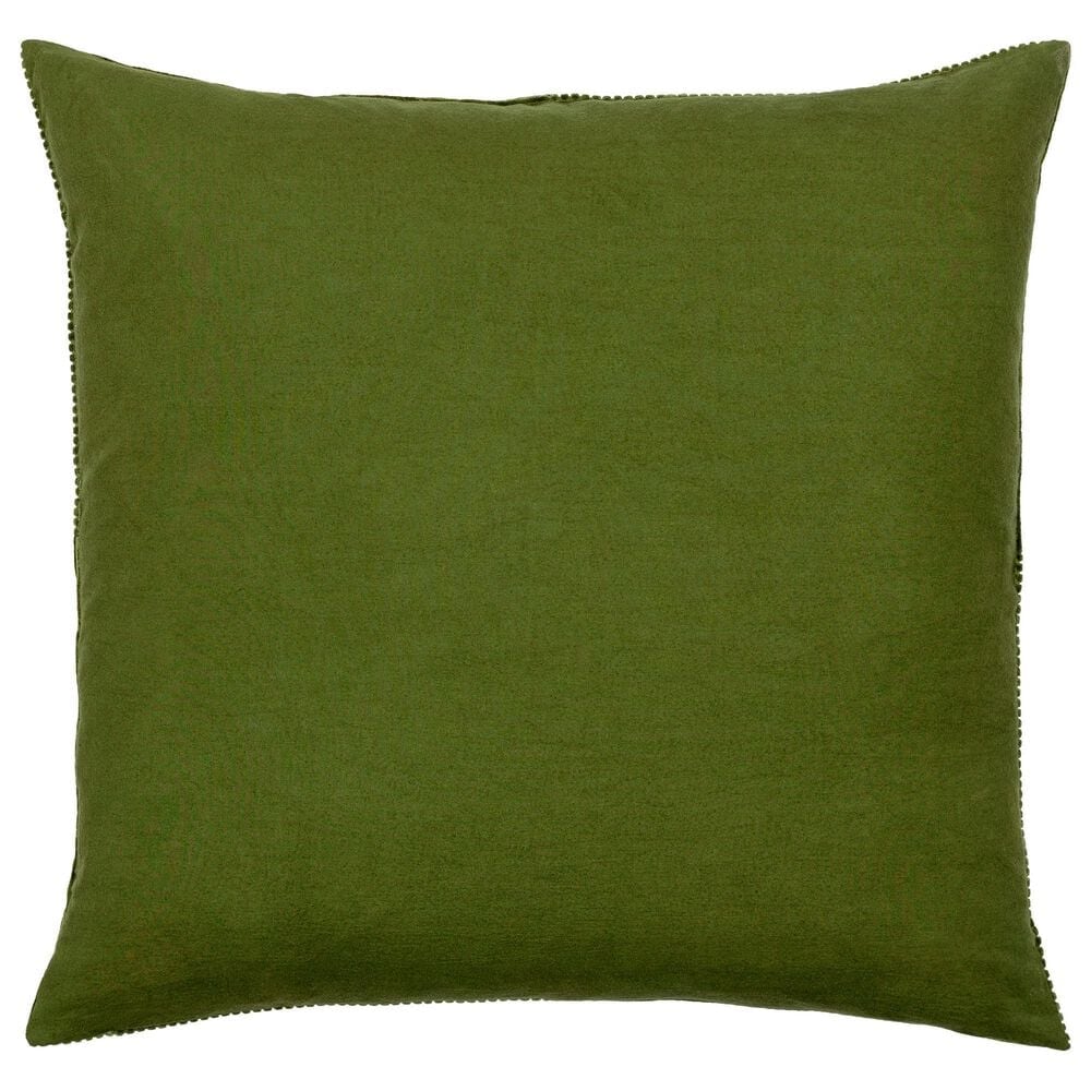 Surya Corduroy Quarters 18" Square Throw Pillow in Olive, , large