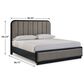 Millenium Rowanbeck King Upholstered Panel Bed in Black Finish, , large