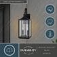 Vaxcel Old Town 2-Light Outdoor Wall Sconce in Textured Black, , large