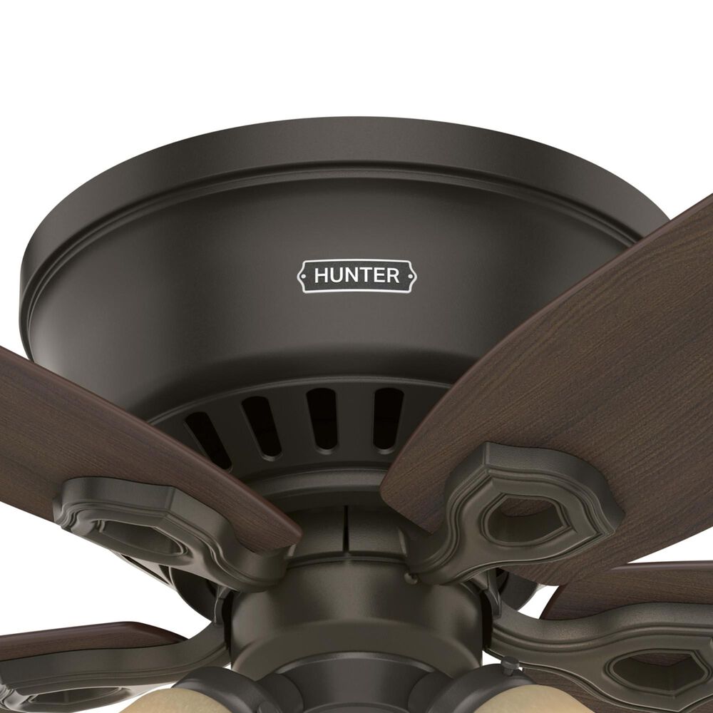 Hunter Builder Low Profile 42&quot; Ceiling Fan with Lights in New Bronze, , large