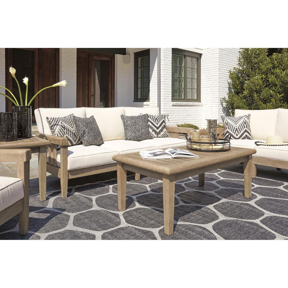 Ashley Clare View 6-Piece Patio Conversation Set in Grayish Brown, , large