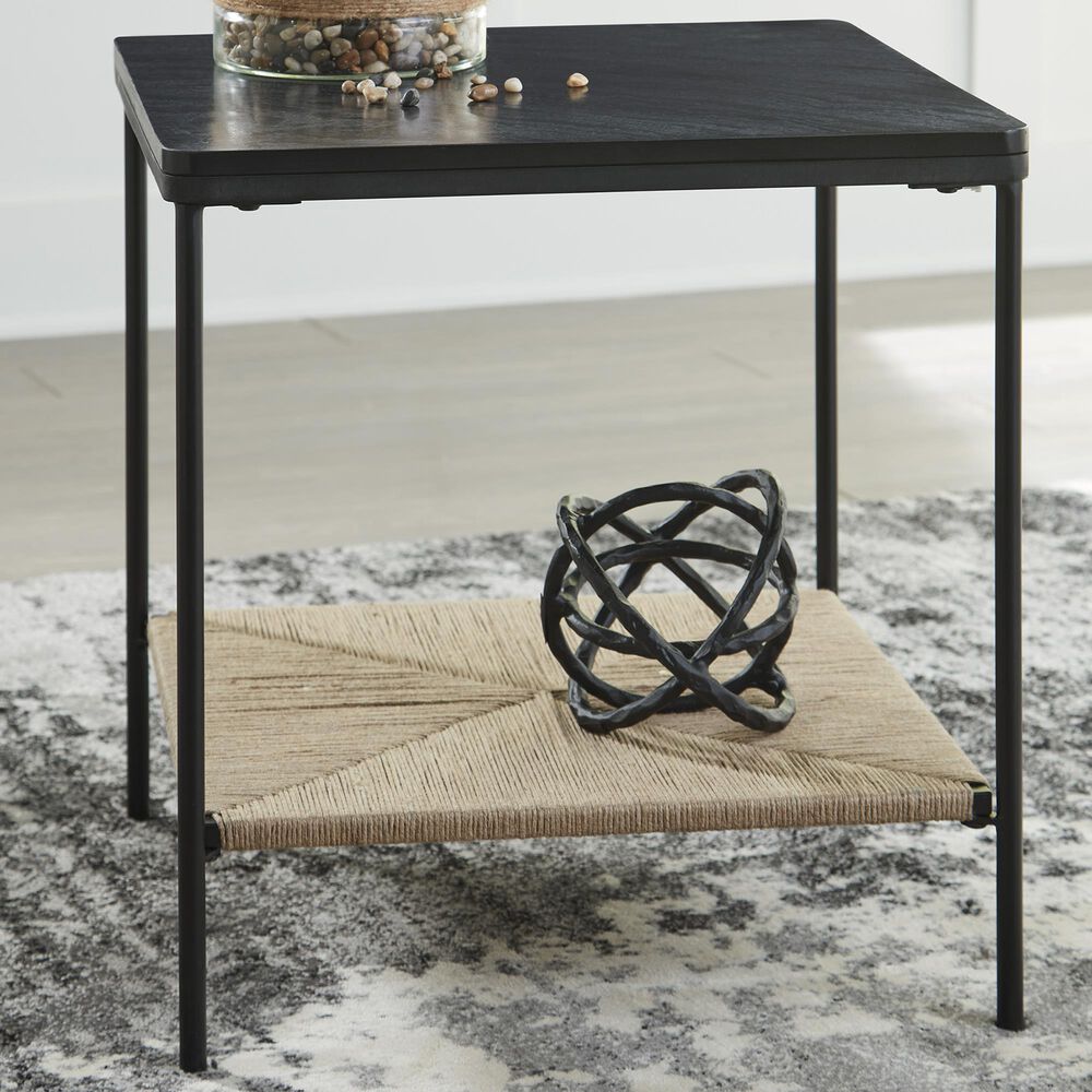 Ashley Minrich Coffee Table in Black and Natural, , large