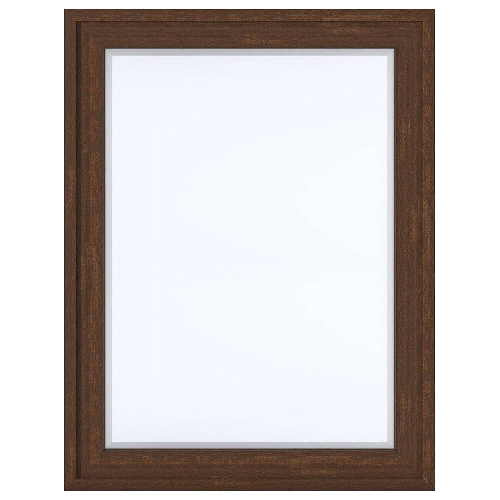 James Martin Addison 30" Rectangular Mirror in Mid Century Acacia, , large