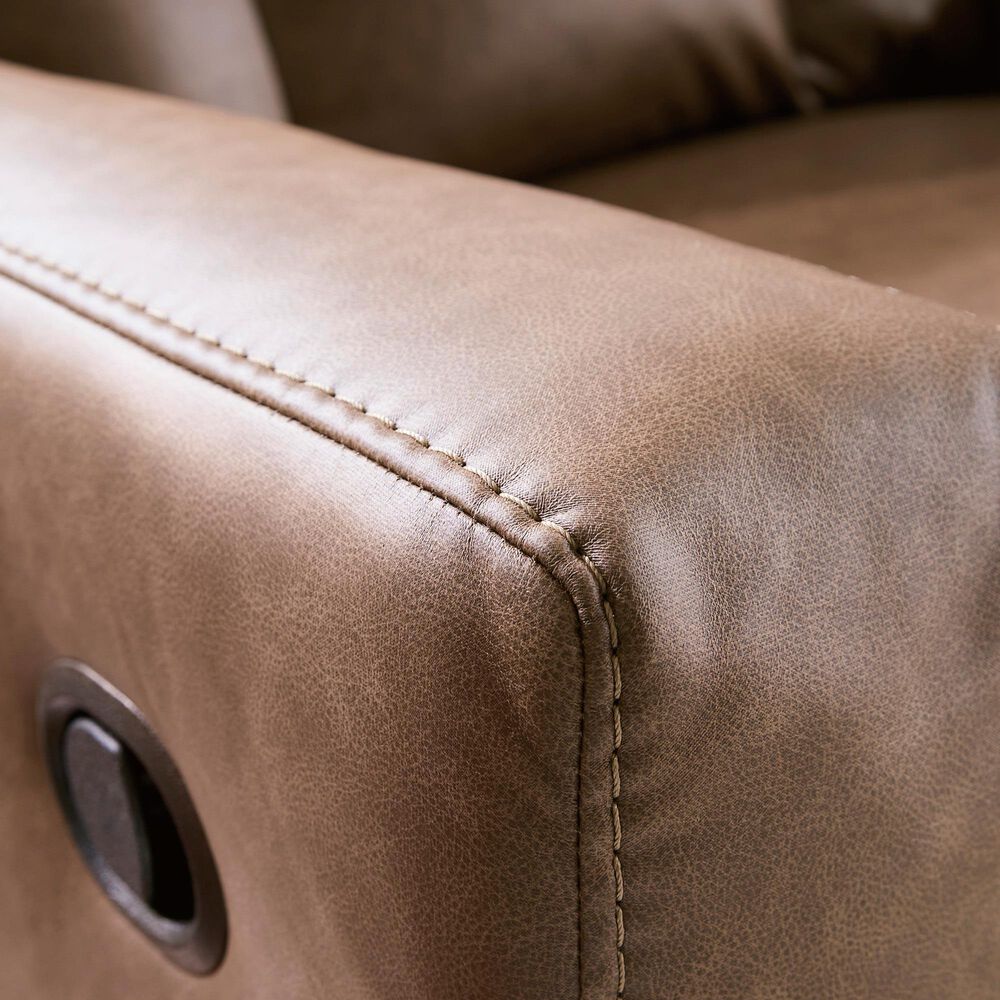 Ashley Mackmenville Manual Zero Wall Recliner in Caramel, , large