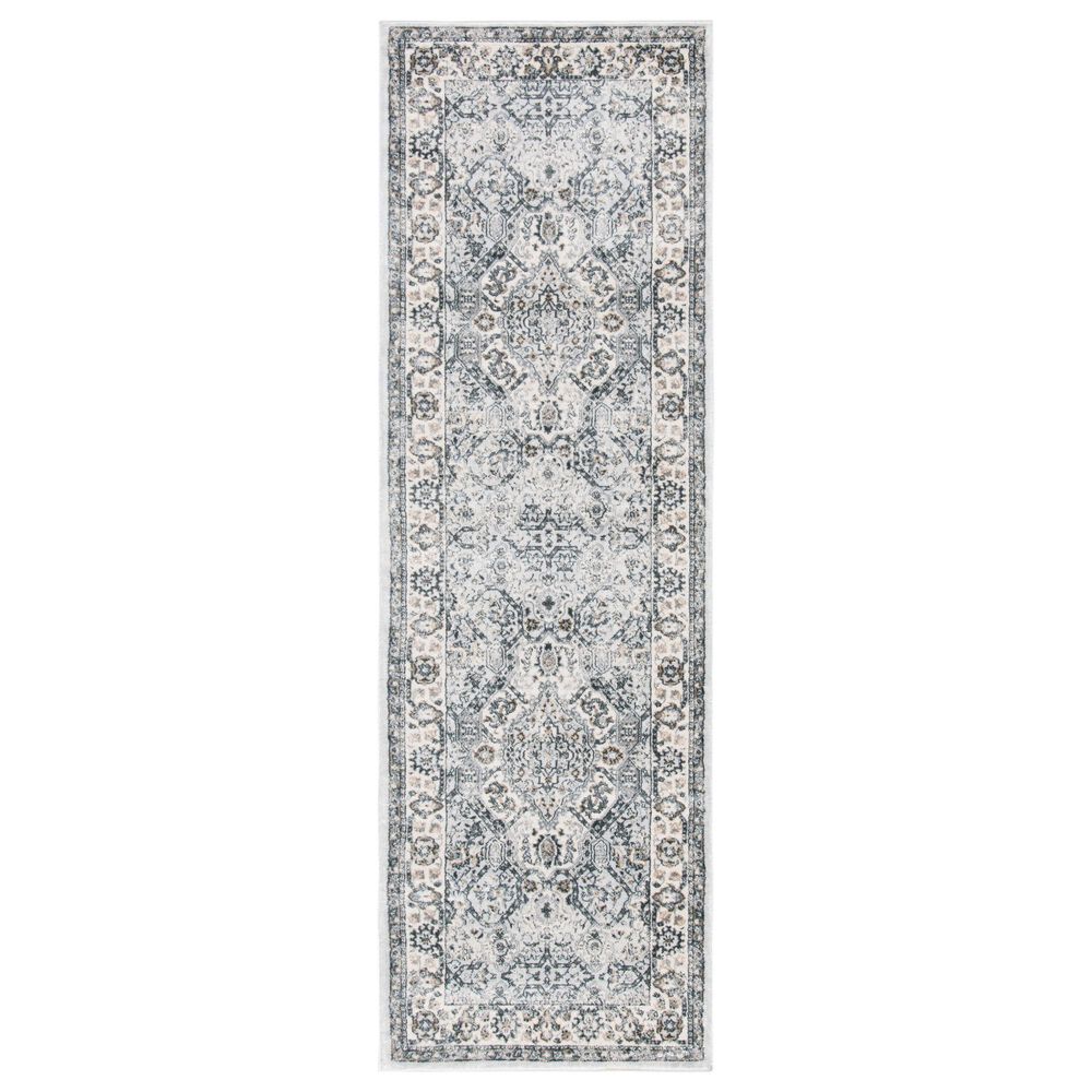 Safavieh Isabella 2"2" x 7" Dark Grey and Cream Runner, , large