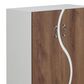 Furniture of America Edwards 8-Shelf Shoe Cabinet in White, , large