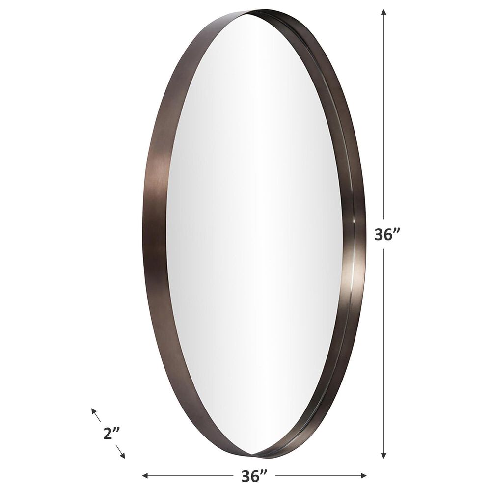 Howard Elliott Steele Round Mirror in Brass, , large
