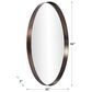 Howard Elliott Steele Round Mirror in Brass, , large