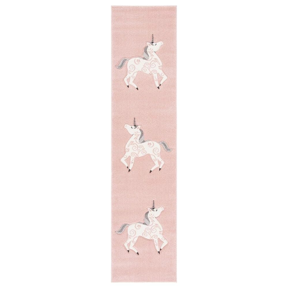 Safavieh Carousel 2"3" x 6" Pink and Ivory Kids Runner, , large
