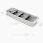Joseph Joseph DrawerStore Compact Tiered Cutlery Organiser in Stone, , large