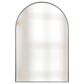 Flair Industries 30" Arched Aluminum Wall Mirror in Silver, , large